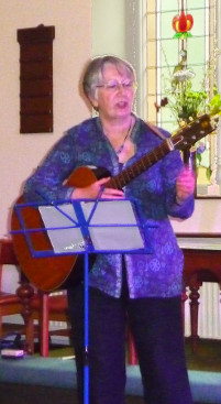 Norma playing at Faith and Folk